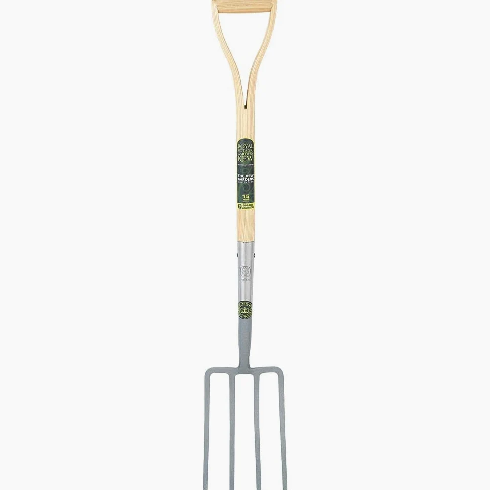 Spear & Jackson 1680SYDKEW Fourche de jardinage en acier de carbone forgé massif de la collection de Kew Gardens