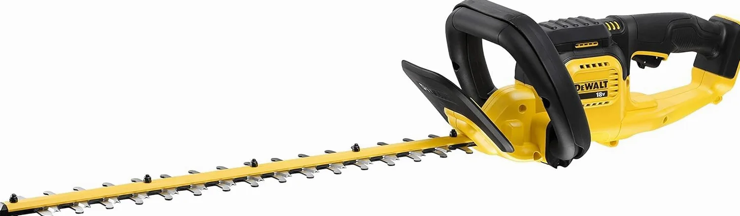 DEWALT - Tronçonneuse Élagueuse Brushless XR 18V - DCM565N-XJ & Taille-Haies Brushless XR 18V 5Ah Li-Ion - DCMHT563N-XJ - Taille Haie Électrique sans Fil avec Poignée Multidirectionnelle - Lame 55cm