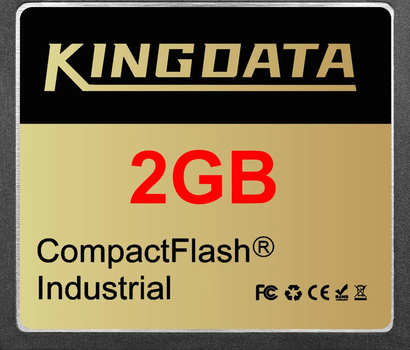 Carte mémoire Compact Flash Industrielle FAT16 Type I 2Go pour équipements industriels et appareils photo numériques anciens