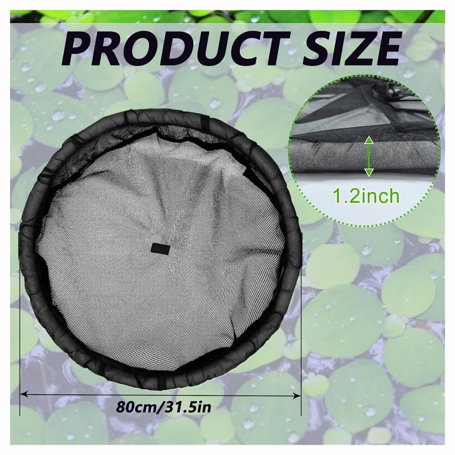 Barrière flottante en forme de flore pour poissons 80 cm protection plantes flottantes étang