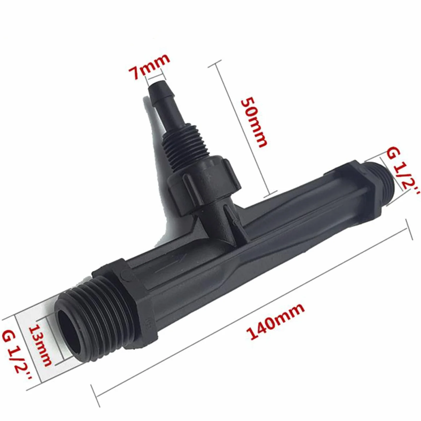 1/5,1 cm inch Venturi d'injection d'irrigation d'égouttement de filetage externe Venturi Tube automatique Inhalation Engrais Convient pour l'agriculture de jardin d'eau Tube Ejetor
