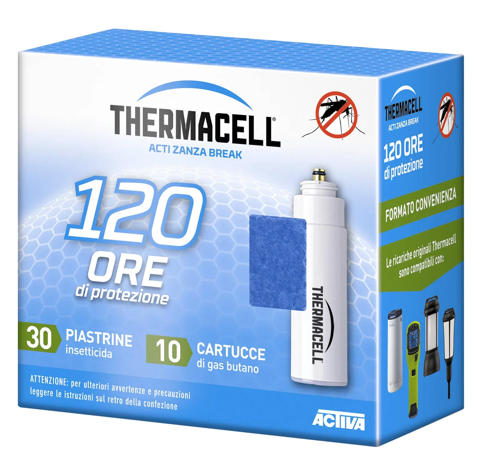 HBM Anti-Moustiques 002-RE-RGZ006 Recharge Anti-Moustique pour Portable Nomade/Lanterne 120 H