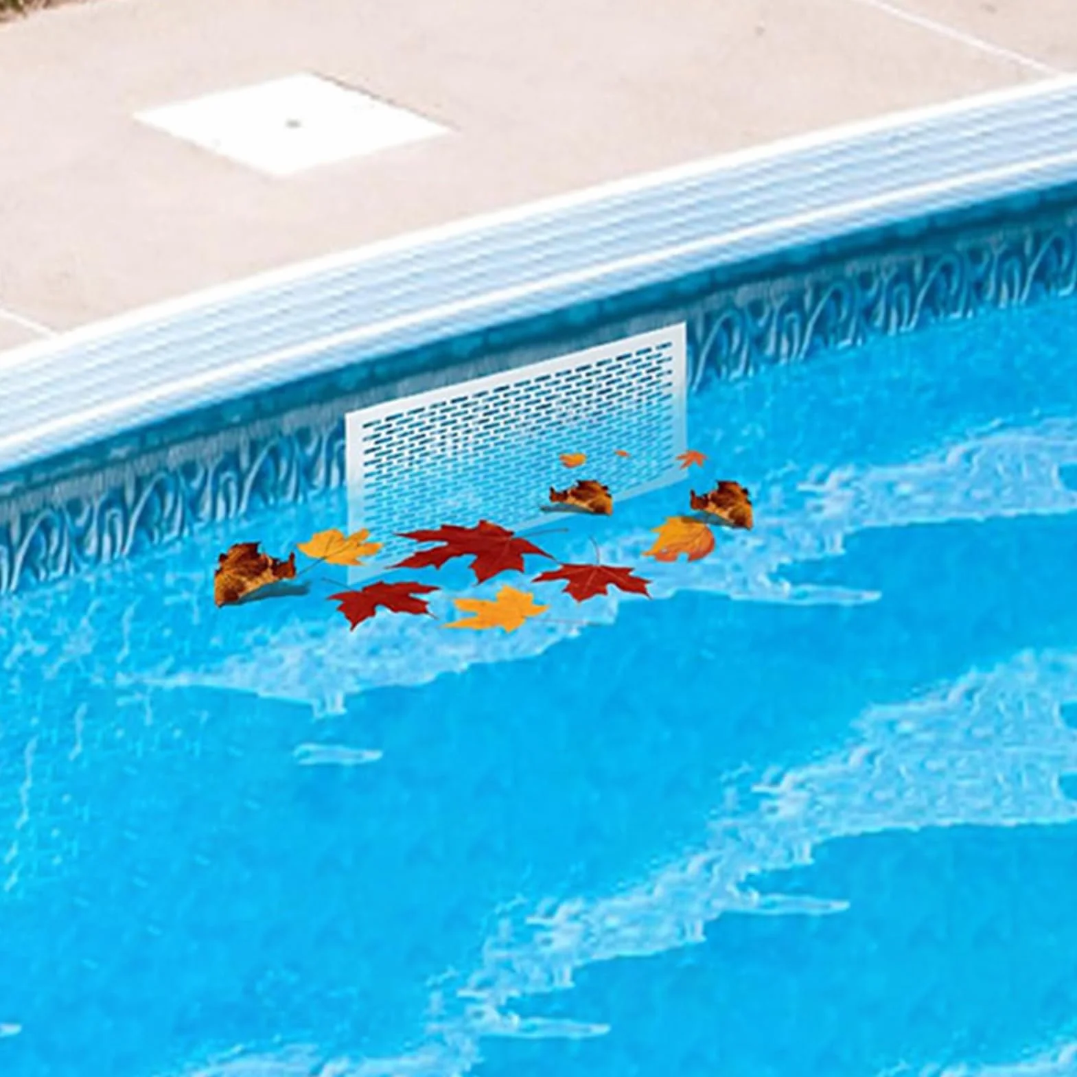 Grille de Protection pour Skimmer de Piscine Anti-Feuilles Toile Maillée Renforcée Écran Nettoyage Spa Étang