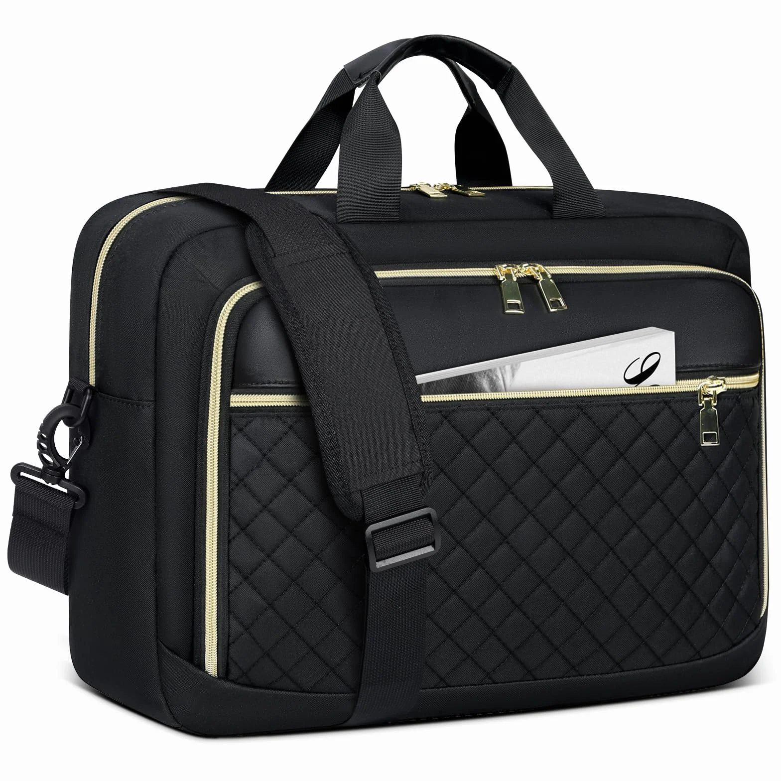 NEWHEY Sacoche Ordinateur Portable Femme 17.3 Pouces Housse Imperméable Bandoulière