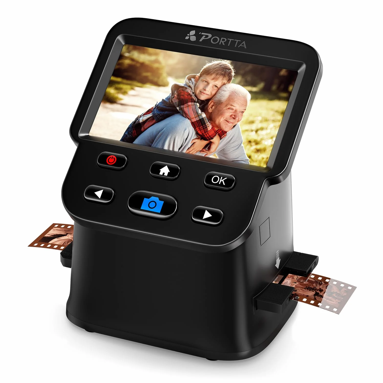 PORTTA Scanner Diapositives 5" LCD 22MP Film & Negative Scanner 135 126 110 HDMI SD Card