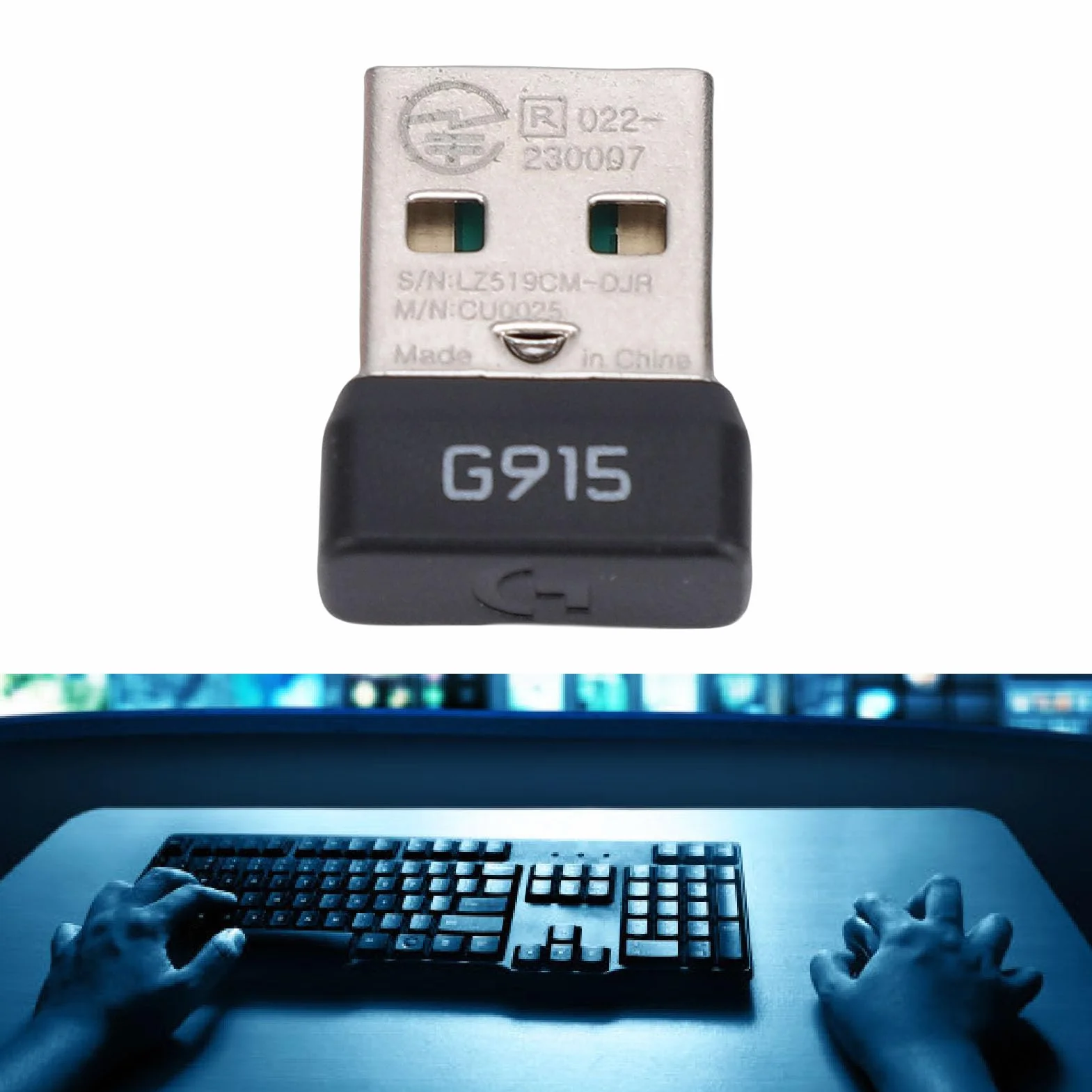 Dongle USB Adaptateur Récepteur pour Clavier Mécanique Sans Fil G913 G915 G913TKL G915TKL