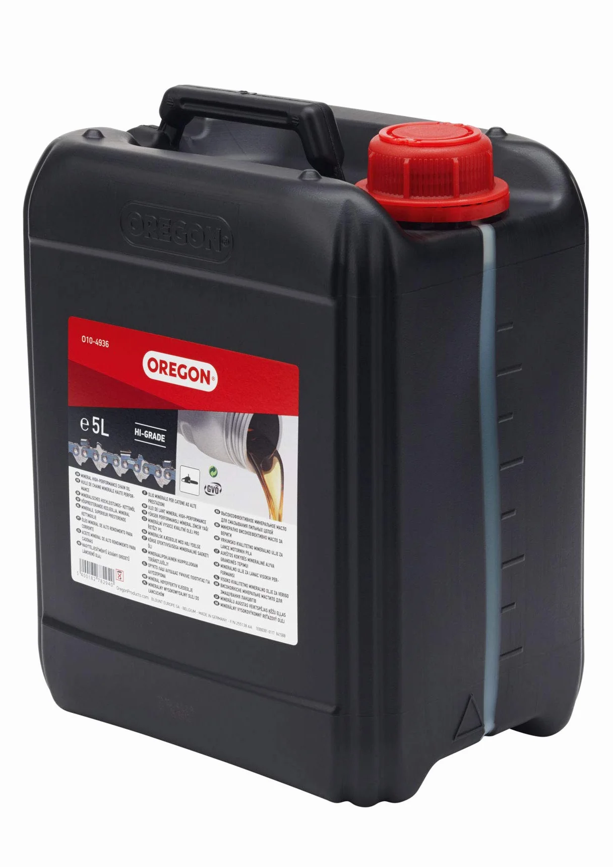Oregon - Huile pour Chaîne et Guide-Chaîne de Tronçonneuse, 5 L (O10-4936) & Lot de 3 Chaînes de Tronçonneuse pour Guide-Chaîne de 16" (40 cm), 56 Maillons d'Entraînement