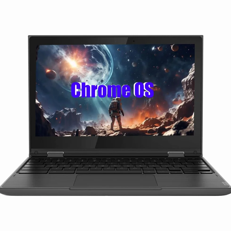 Lenovo Chromebook 300e Ordinateur Portable Tactile 2 en 1 11,6" Intel Celeron N4020 4 Go RAM SSD 32 Go Chrome OS Reconditionné