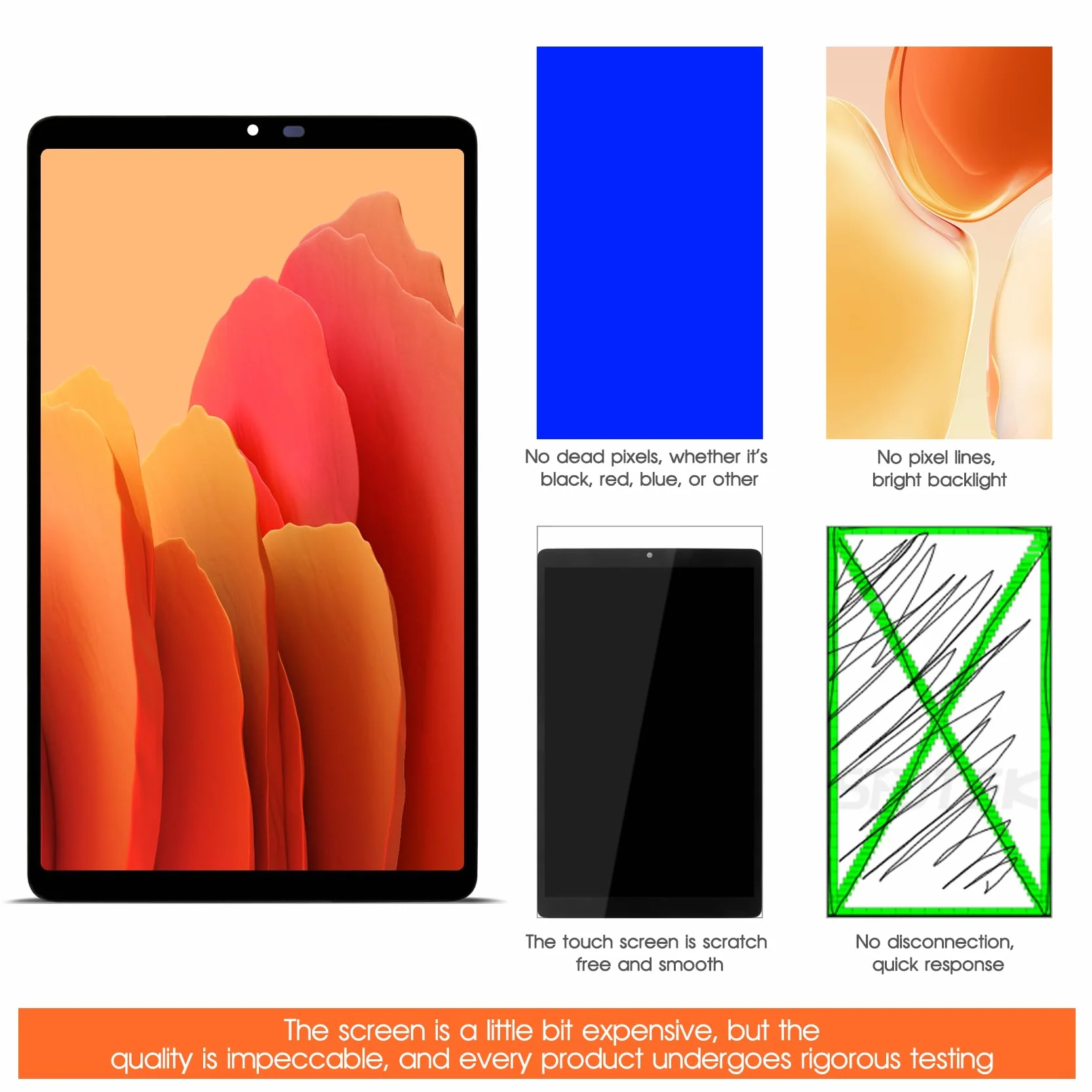 Écran LCD Samsung Galaxy Tab A11 2025 SM-X133 SM-X135 SM-X135F 8,7 Pouces Tactile Réparation Noir