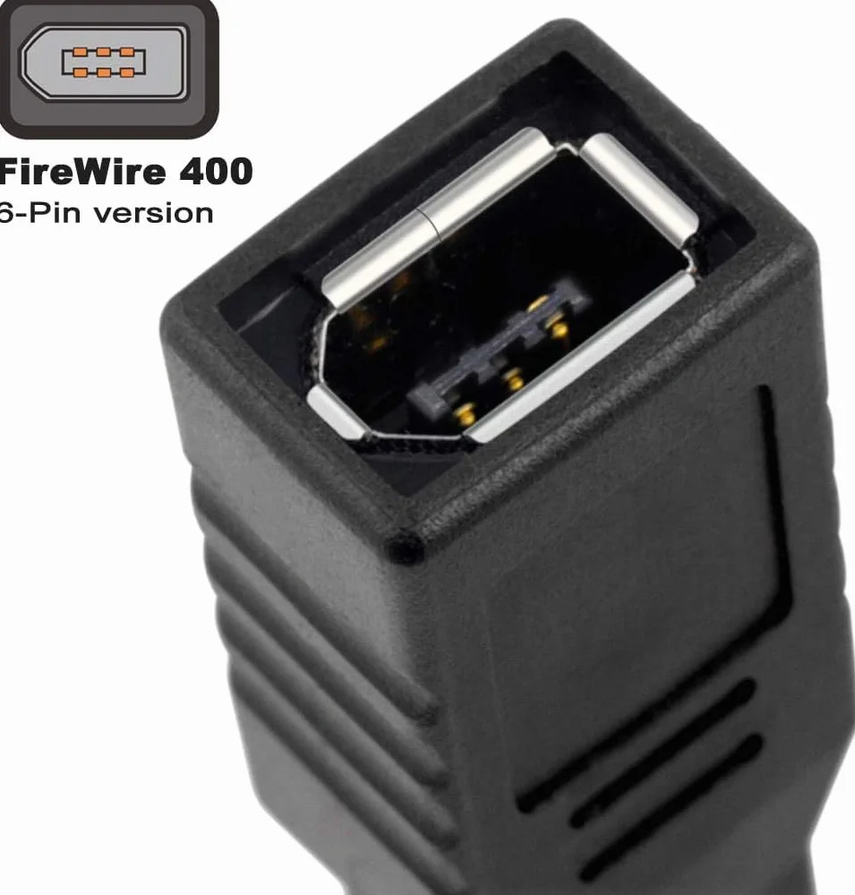 Adaptateur FireWire 800 à 400 6 broches femelle 9 broches mâle iLink connecteur compact