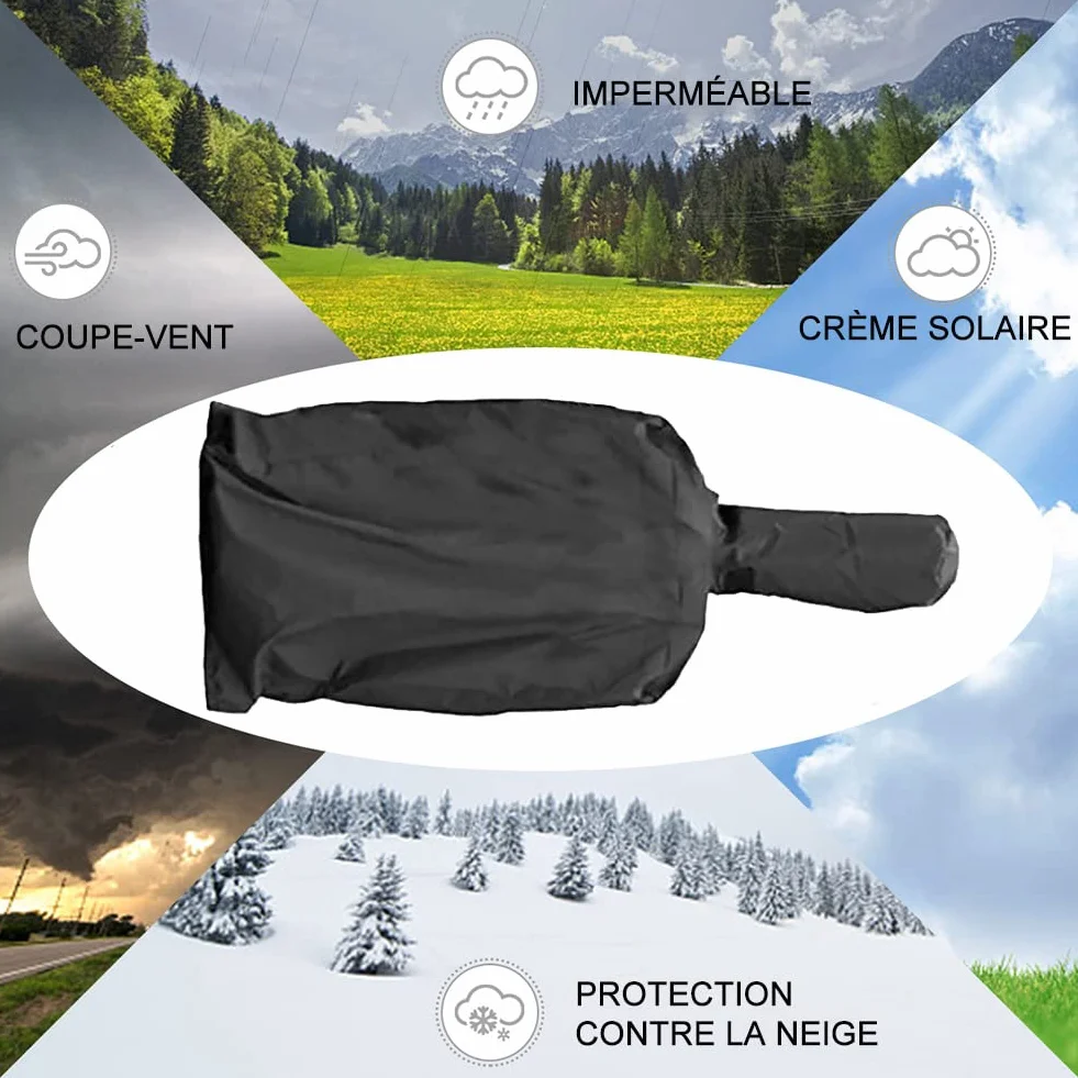 Housse de Protection imperméable pour Four à pizza 170x65x55 cm résistant Pluie Poussière