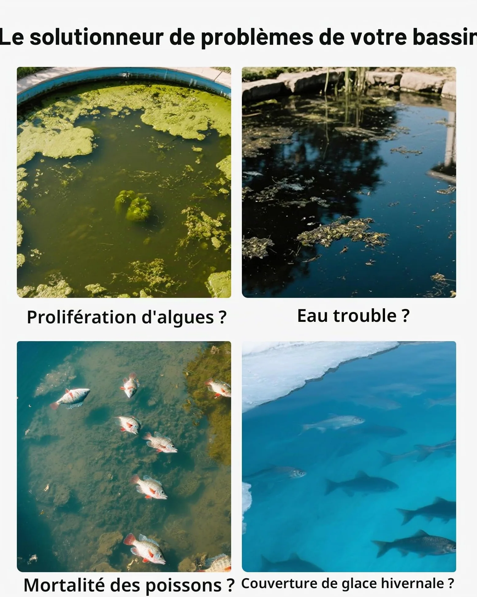 VEVOR Aérateur de Bassin, 550 W, kit système d'aération de lac, 5,2 CFM pour étangs jusqu'à 3 Acres Profondeur 15 m avec compresseur d'air, minuterie, vannes pour Circulation oxygène en Eau Profonde