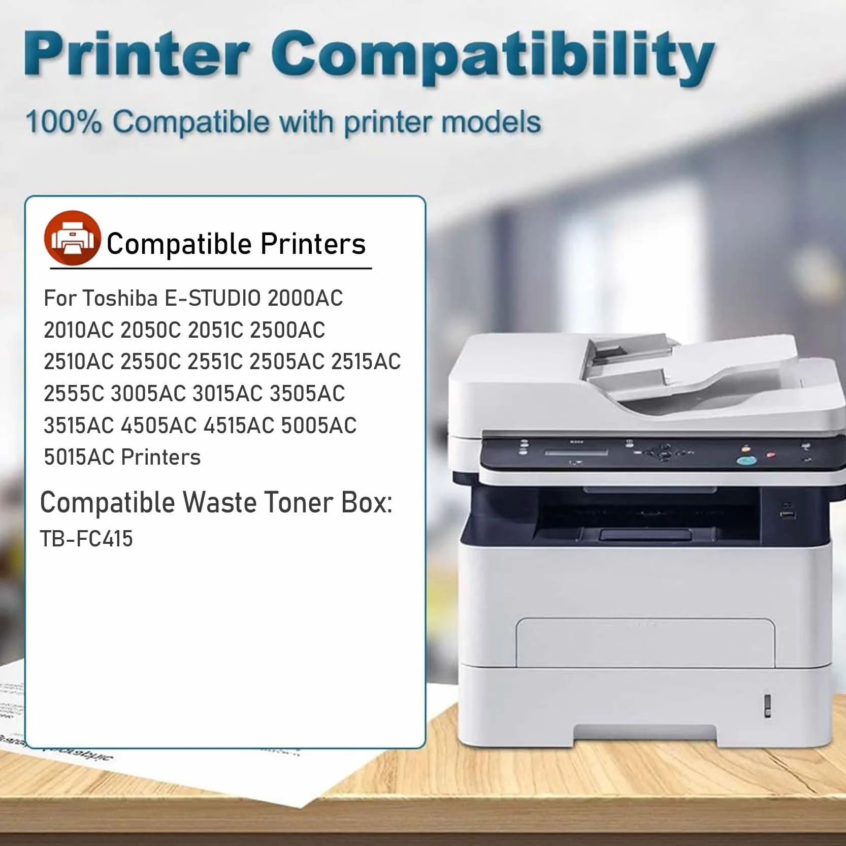 Toner usagé Bac de récupération TB-FC415 Compatible Toshiba E-Studio 2000AC 2050AC 2500AC