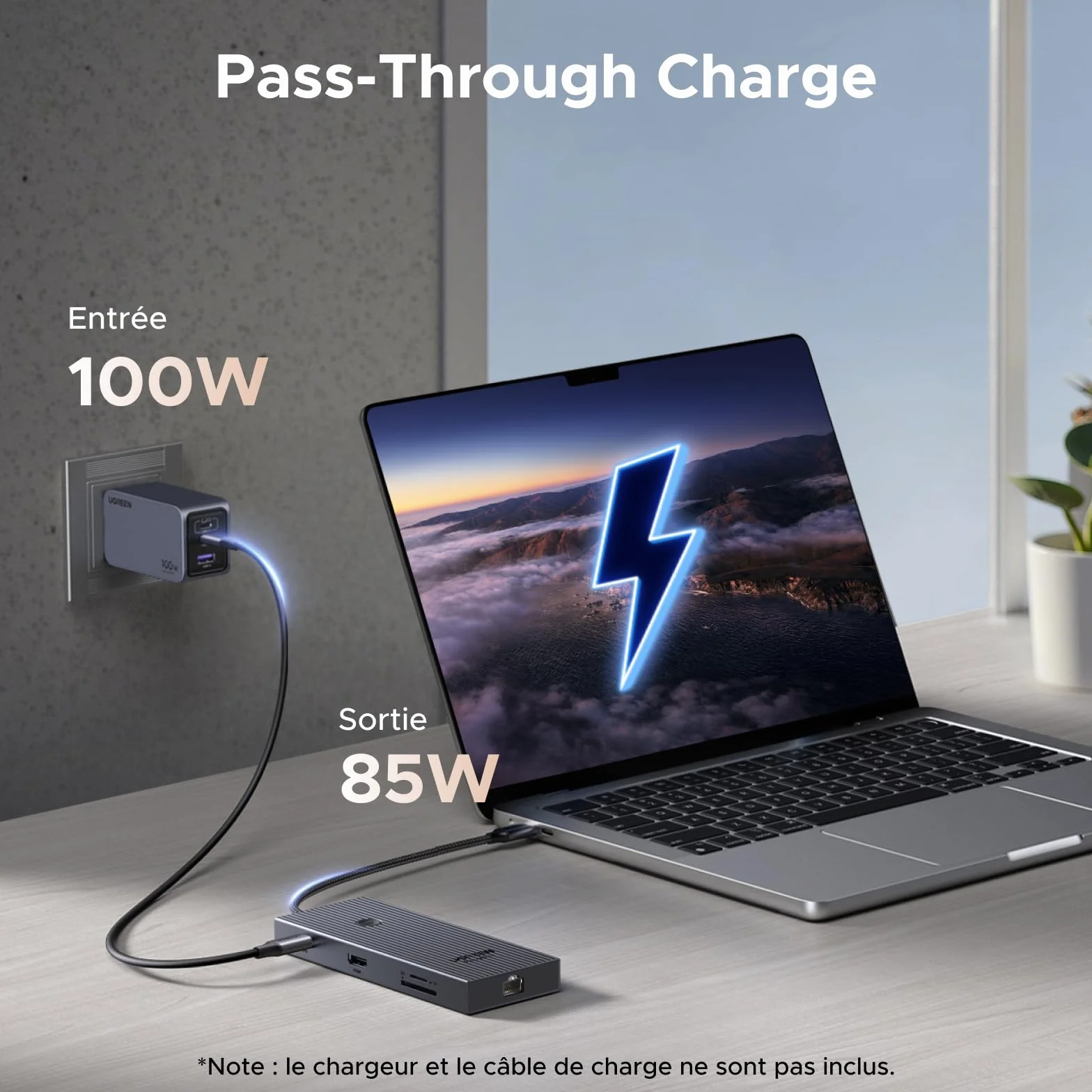 UGREEN Revodok Pro 1091 10Gbps Hub USB C Ethernet Gigabit HDMI 4K 60Hz Lecteur de Carte SD TF PD 100W 9 en 1 Dock USB C Compatible MacBook iPad Air iPhone