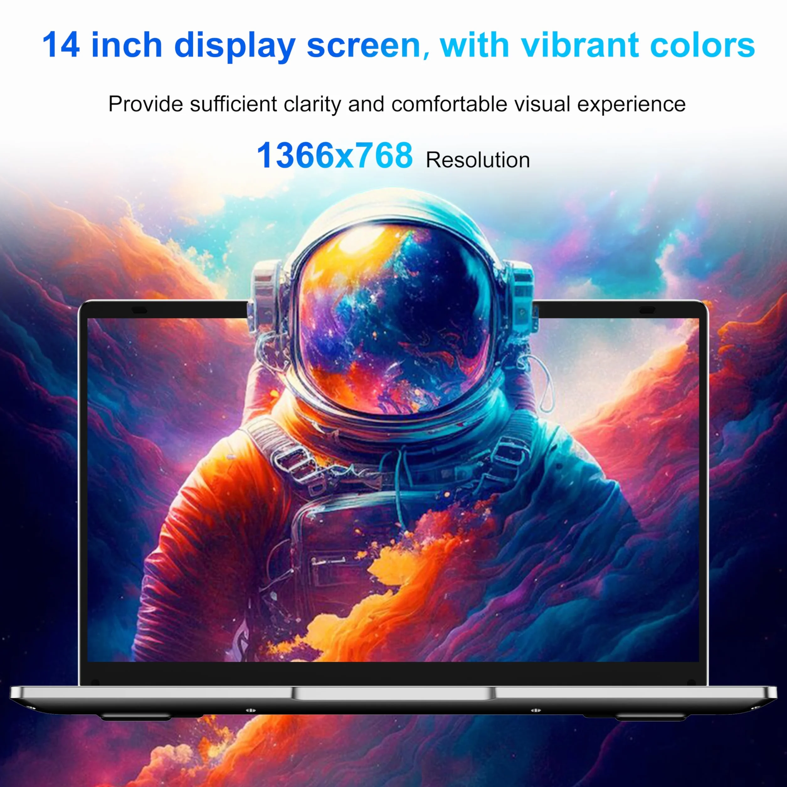 Ordinateur Portable 14 Pouces Celeron N4000 6GB RAM 128GB SSD WiFi Bluetooth