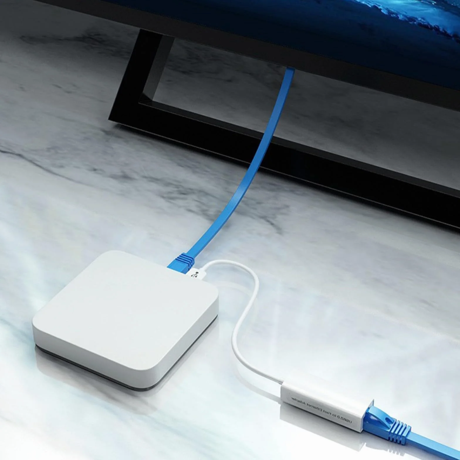 RTL8152B Adaptateur Ethernet USB 2.0 vers RJ45 10/100Mbps Carte réseau
