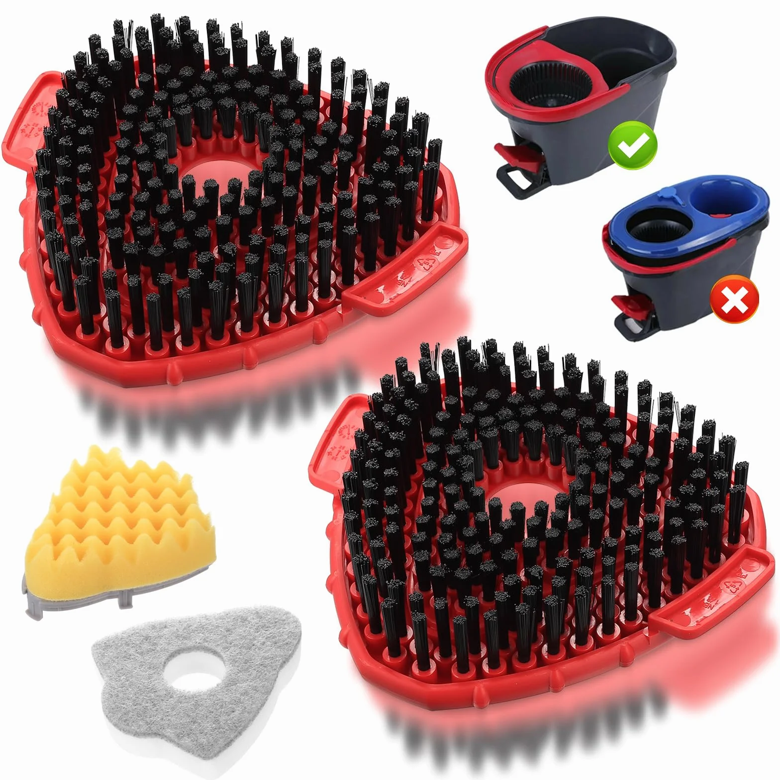 Têtes de Rechange pour Vileda Turbo, Brosse Serpillère Nettoyage Salle de Bain