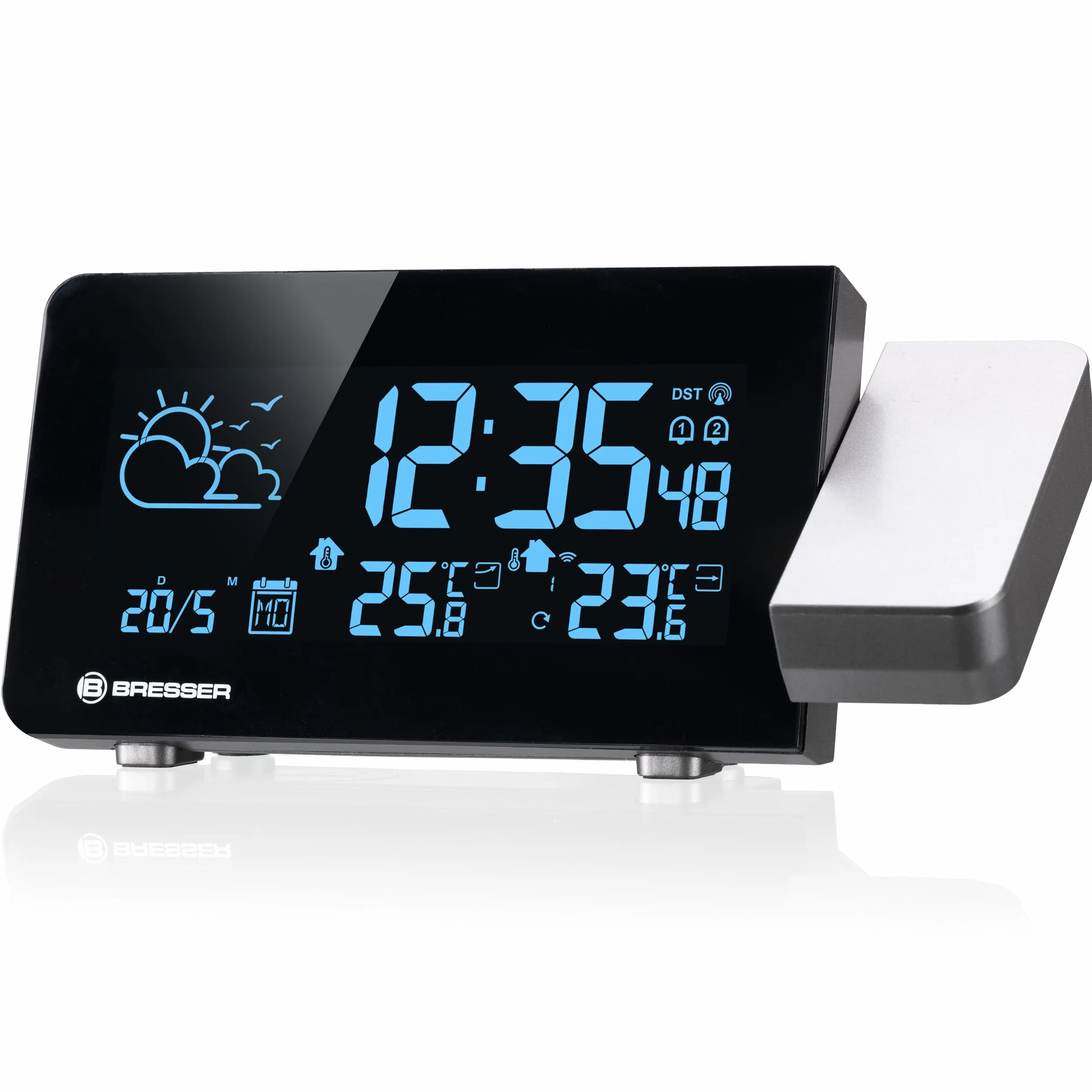 Bresser Station météo sans fil avec projection, 256 couleurs | Bresser Station météo sans fil avec projection, 256 couleurs
