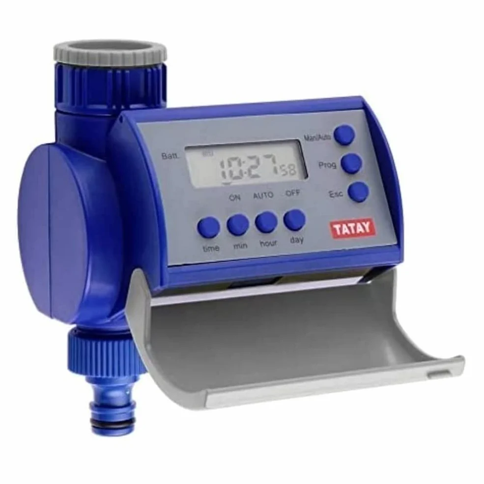 TATAY Programmateur d’Arrosage Automatique, Raccord Direct 1" et 3/4" | TATAY Programmateur d’Arrosage Automatique | Jusqu’à 8 Arrosages/jour 15 | Fonctionne à Piles | 1" 3/4" | Protection Anti-UV