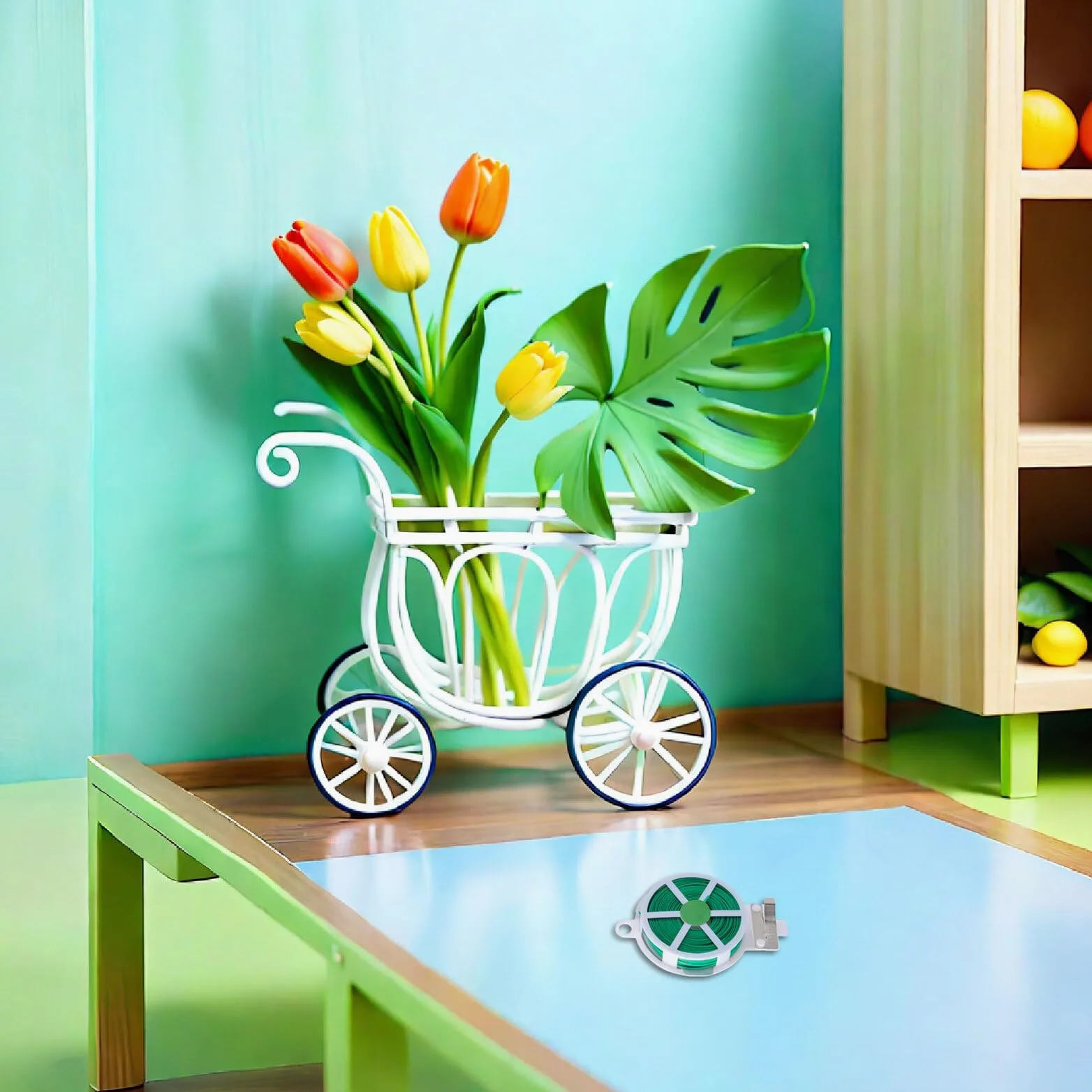 Homoyoyo 12 Rouleaux de Liens de Jardinage pour Plantes Recouverts de Plastique Attache Flexible pour Plantes Grimpantes D'intérieur et D'extérieur, Fixation sans Dommage