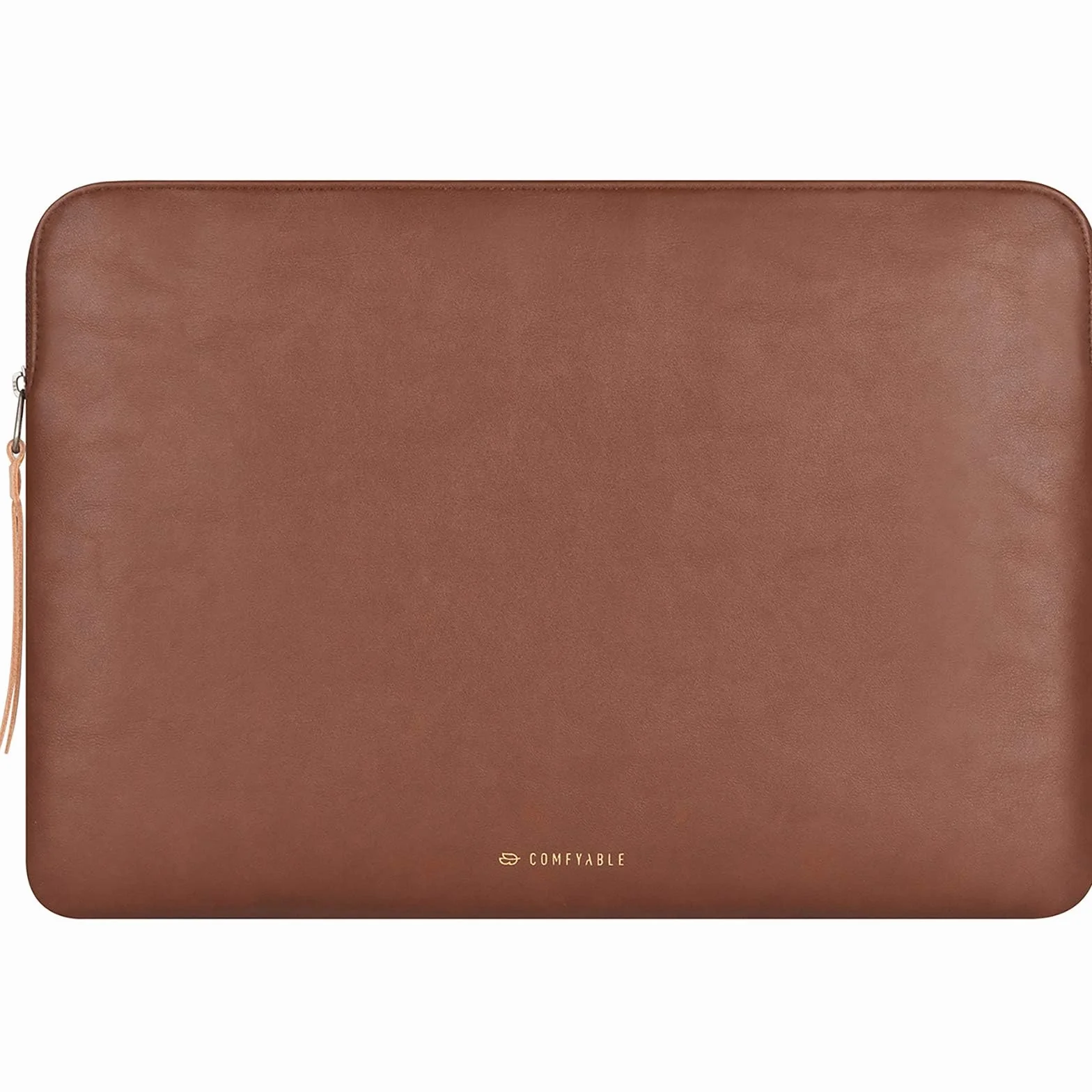 Comfyable Housse Protection Fine Ordinateur Portable Compatible MacBook Air MacBook Pro 13/13,3/14" Pochette Simili-Cuir Marron
