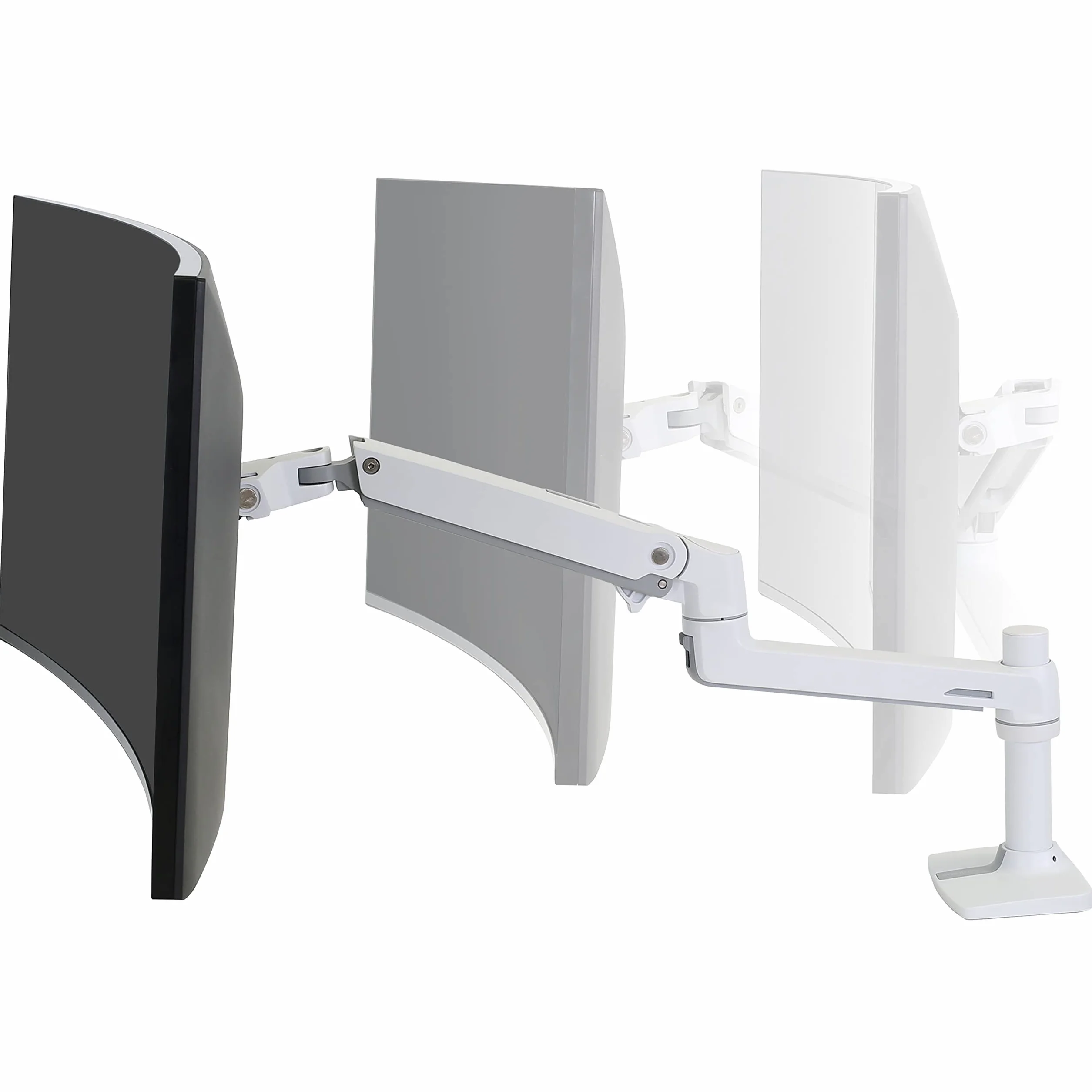 Ergotron Bras LX Premium Support Mono-écran 34 Pouces VESA 75x75/100x100 Blanc