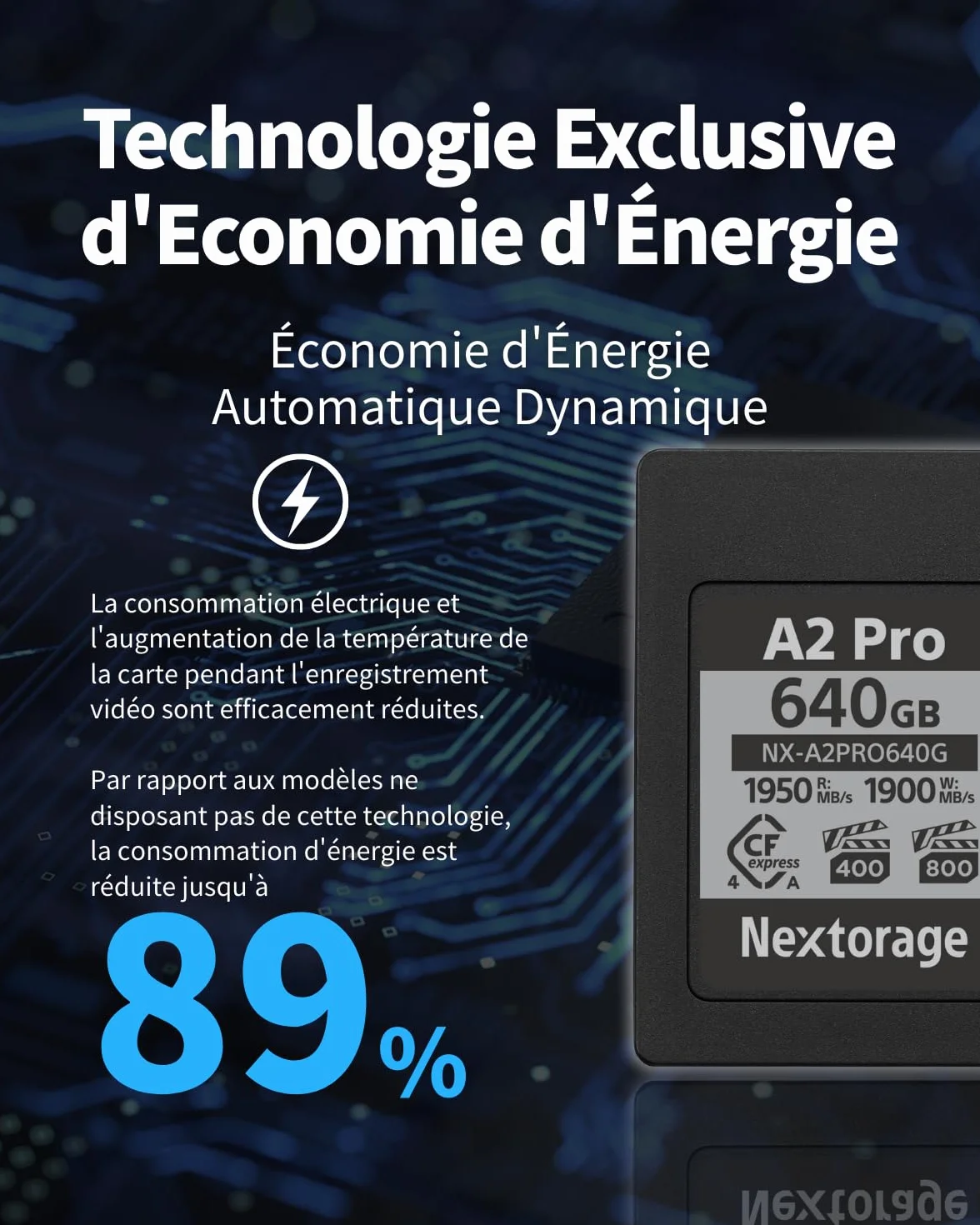Nextorage CFexpress Type A 320Go Carte mémoire VPG 800 VPG 400 320GB pour Sony Fujifilm