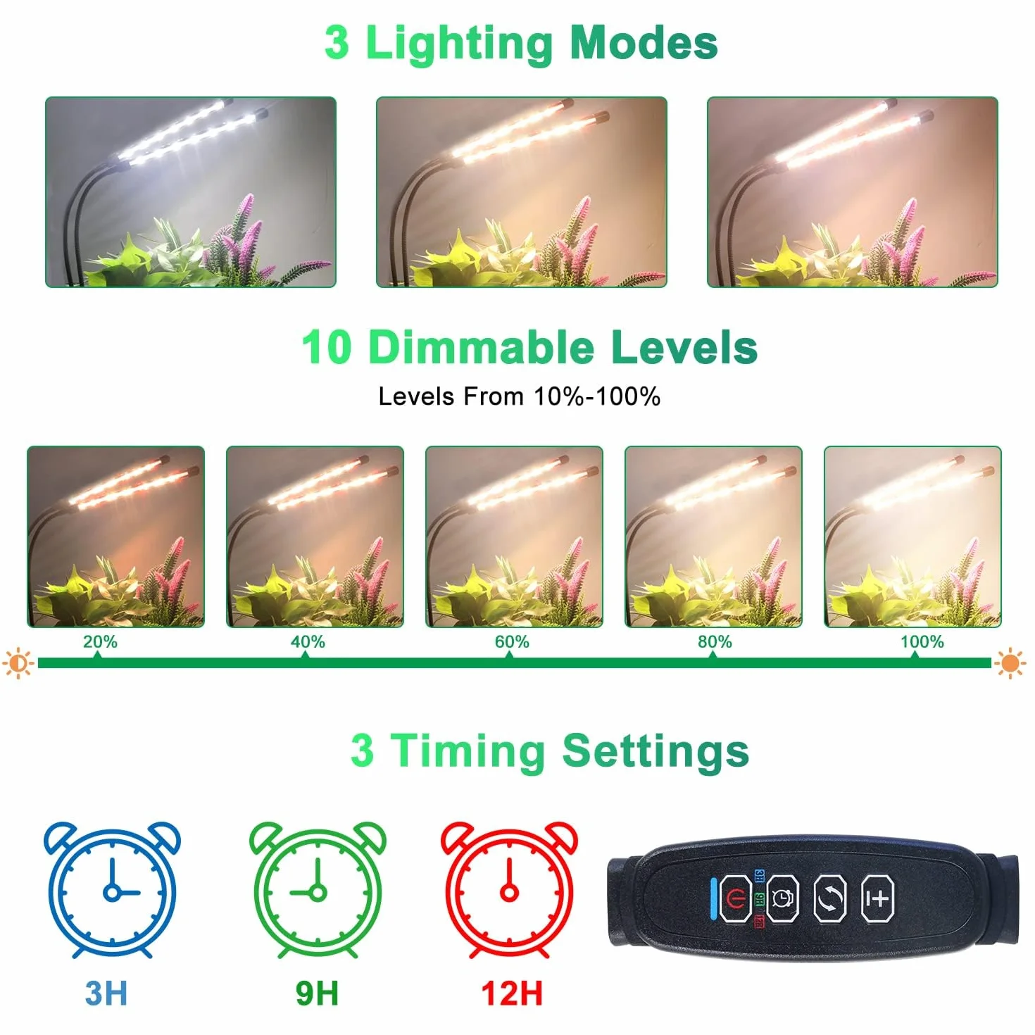 COKOLILA Lampe de Plante 600W COB Spectre Complet Horticole LED Daisy Chain 290x260cm