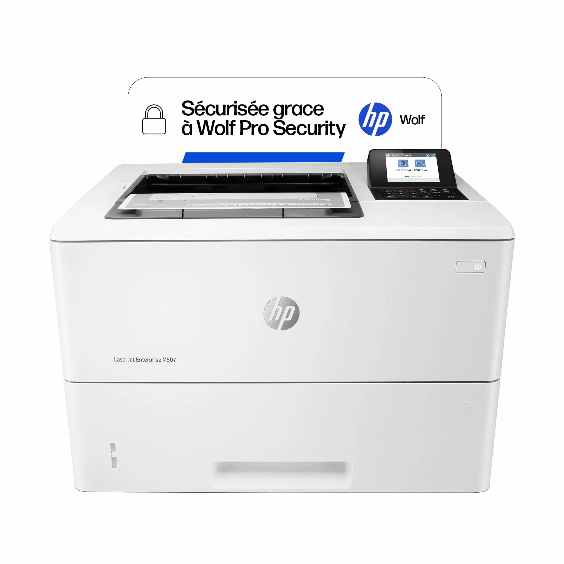 HP LaserJet Enterprise M507dn Imprimante Monofonction A4 Noir et Blanc Recto Verso Automatique 50 ppm USB Gigabit Ethernet