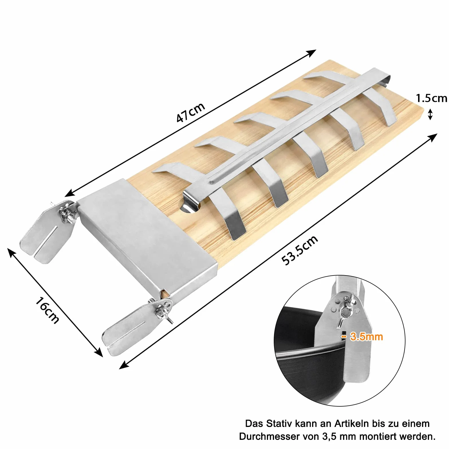 4X Planche à Saumon Flammé en Hêtre avec Support pour Griller Planche en Bois de Cèdre 5 Niveaux réglable pour Brasero, Grill