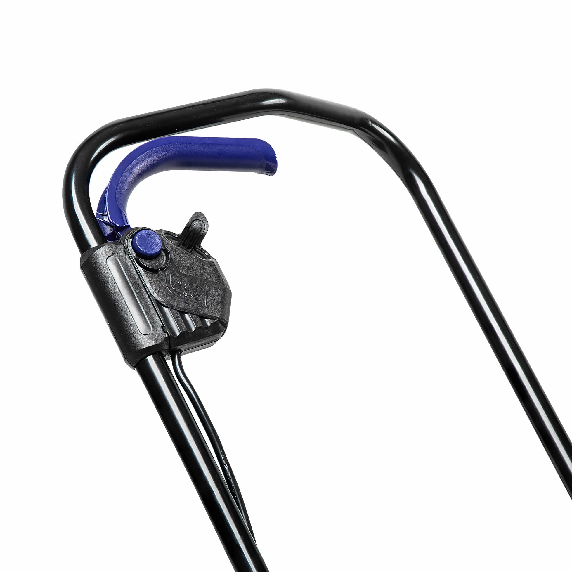 Forte Tondeuse électrique 1400 W 34 cm avec une largeur de coupe de 34 cm, 6 hauteurs de coupe réglables et un rouleau arrière Tondeuse électrique puissante pour petites et moyennes pelouses (tondeuse