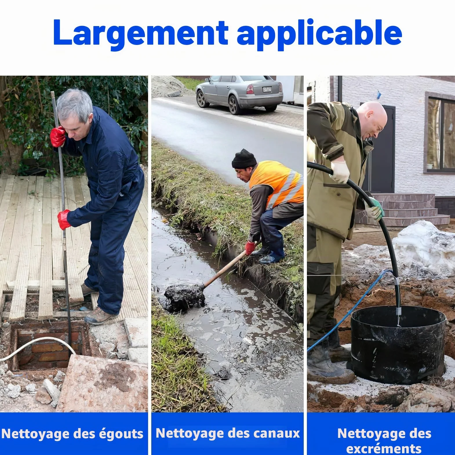 Veemoon Pelle à tamis en métal Épaisseur : métal Pelle à tamis Pelle à boue Pelle de vidange pour la plantation et la transplantation de jardins Pour le traitement des eaux usées