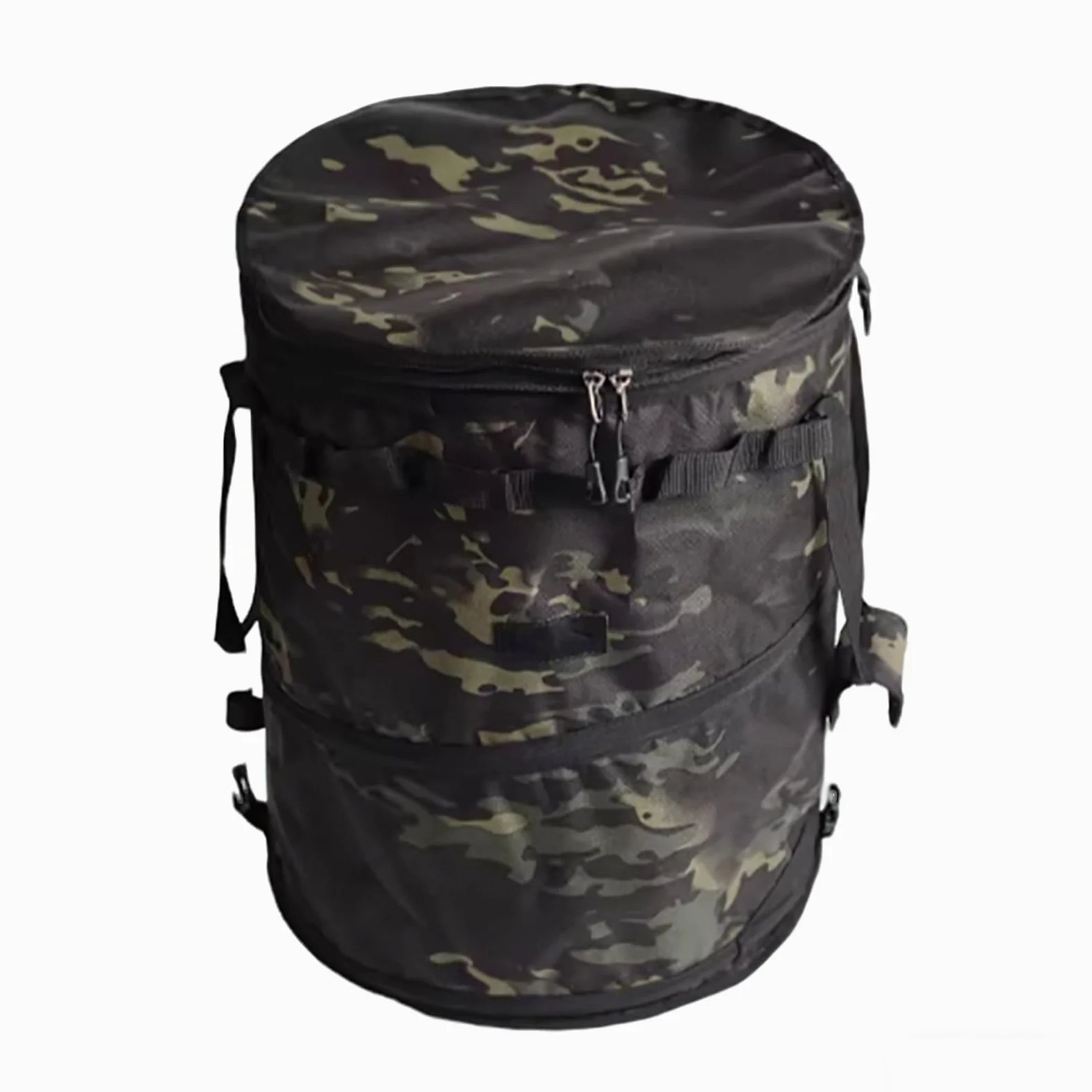 Sac à DéChets de Jardin,Poubelle de Camping,Grand Sac Pliable et Robuste avec PoignéEs,Poubelle RéUtilisable pour Feuilles,Ordures,Jouets,IdéAl Pour Le Jardinage,La RandonnéE(Black Forest)