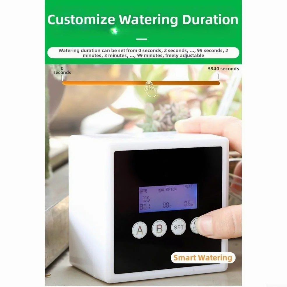 Arroseur automatique pour plantes, système d'arrosage automatique à double pompe, dispositif d'irrigation intelligent minuteur pour intérieur, jardin, balcon