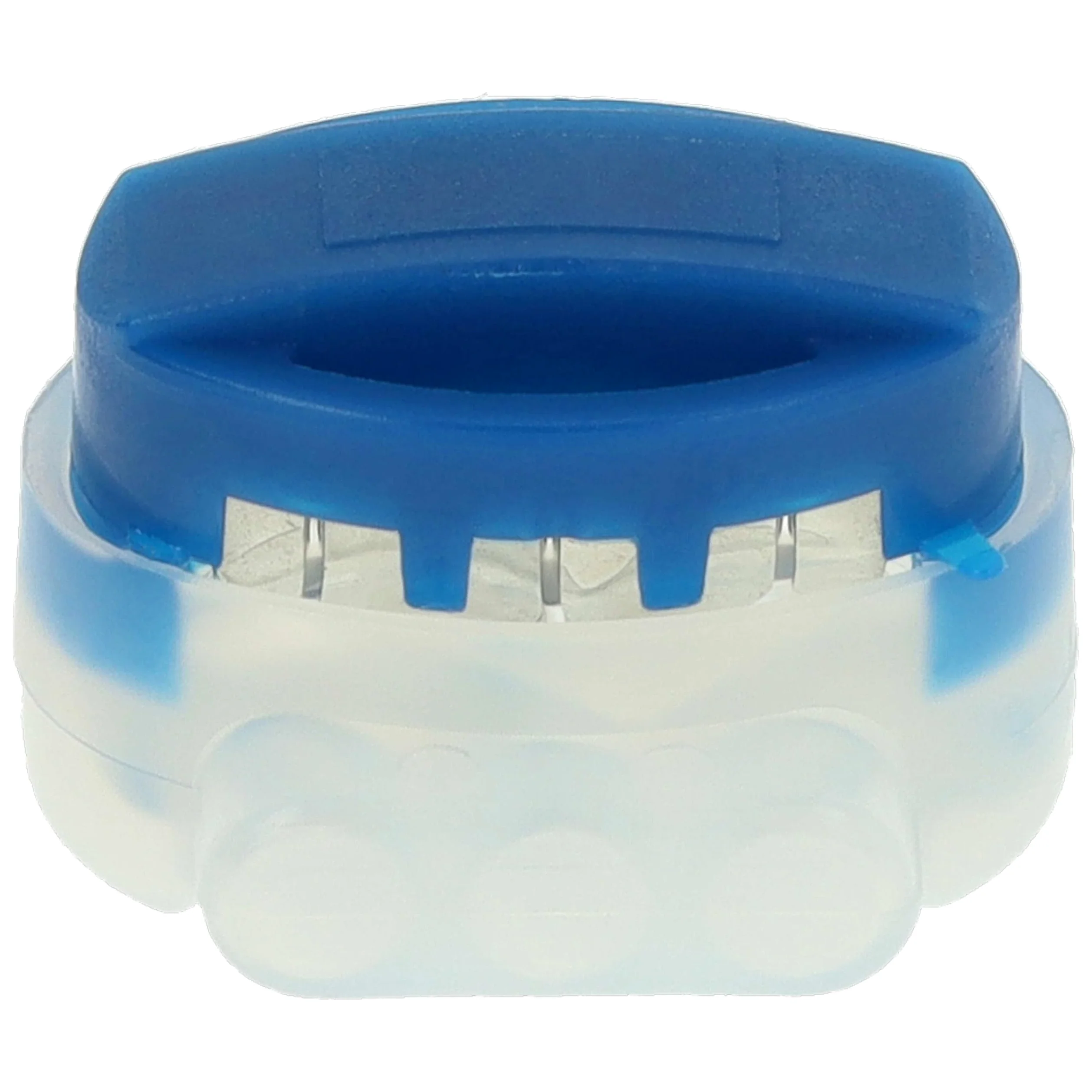 vhbw 20x connecteurs pour câble périphérique compatible avec Bosch Indego 1200 Connect robots de pelouse - Serre-câbles, étanches transparent/bleu