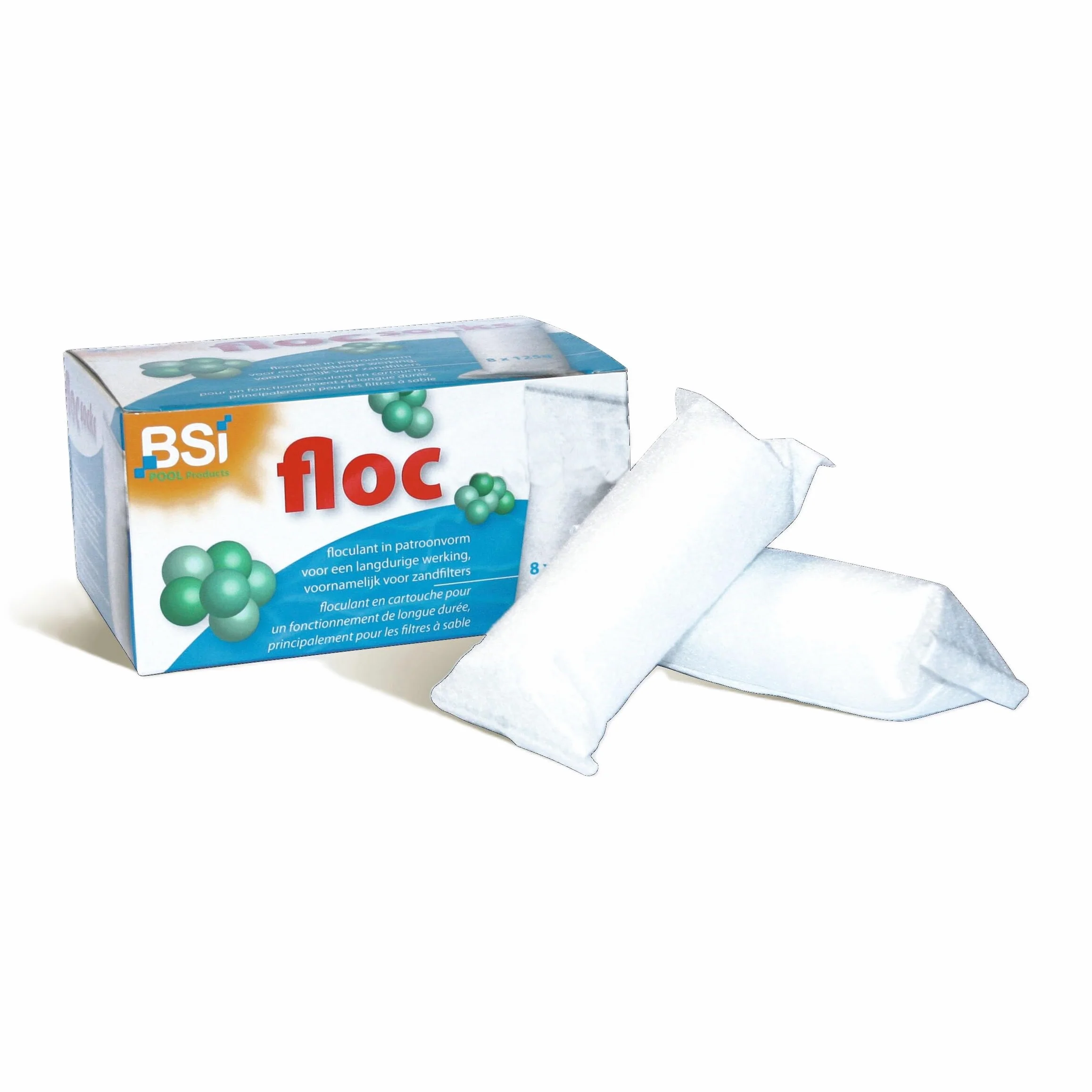 Chaussettes Floculantes Longue Durée Spécial Piscine 8 x 125g