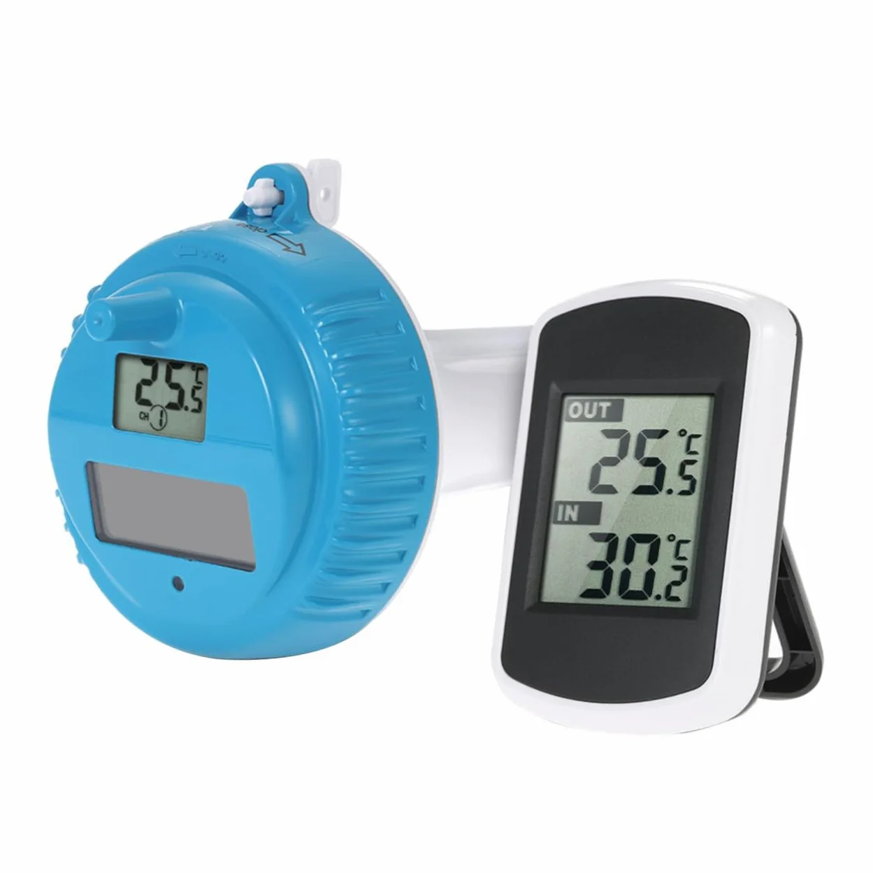 PartyKindom Thermomètre à Eau Flottant Sans Fil Pour Piscine Et Spa Moniteur De Température De Eau Thermomètre Numérique