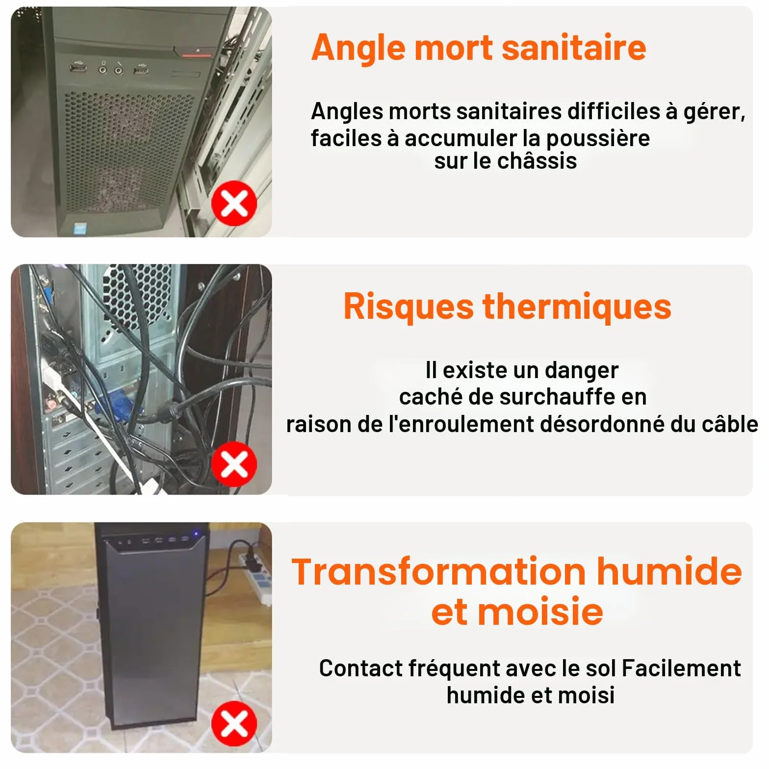 SPORWAY Support d'Unité Centrale Mobile Chariot PC Roues Verrouillables Antidérapantes Taille Réglable Noir