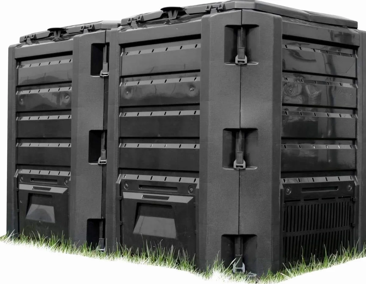 PROSPERPLAST Composteur Compogreen 800L noir 82,6x135x71,9 cm
