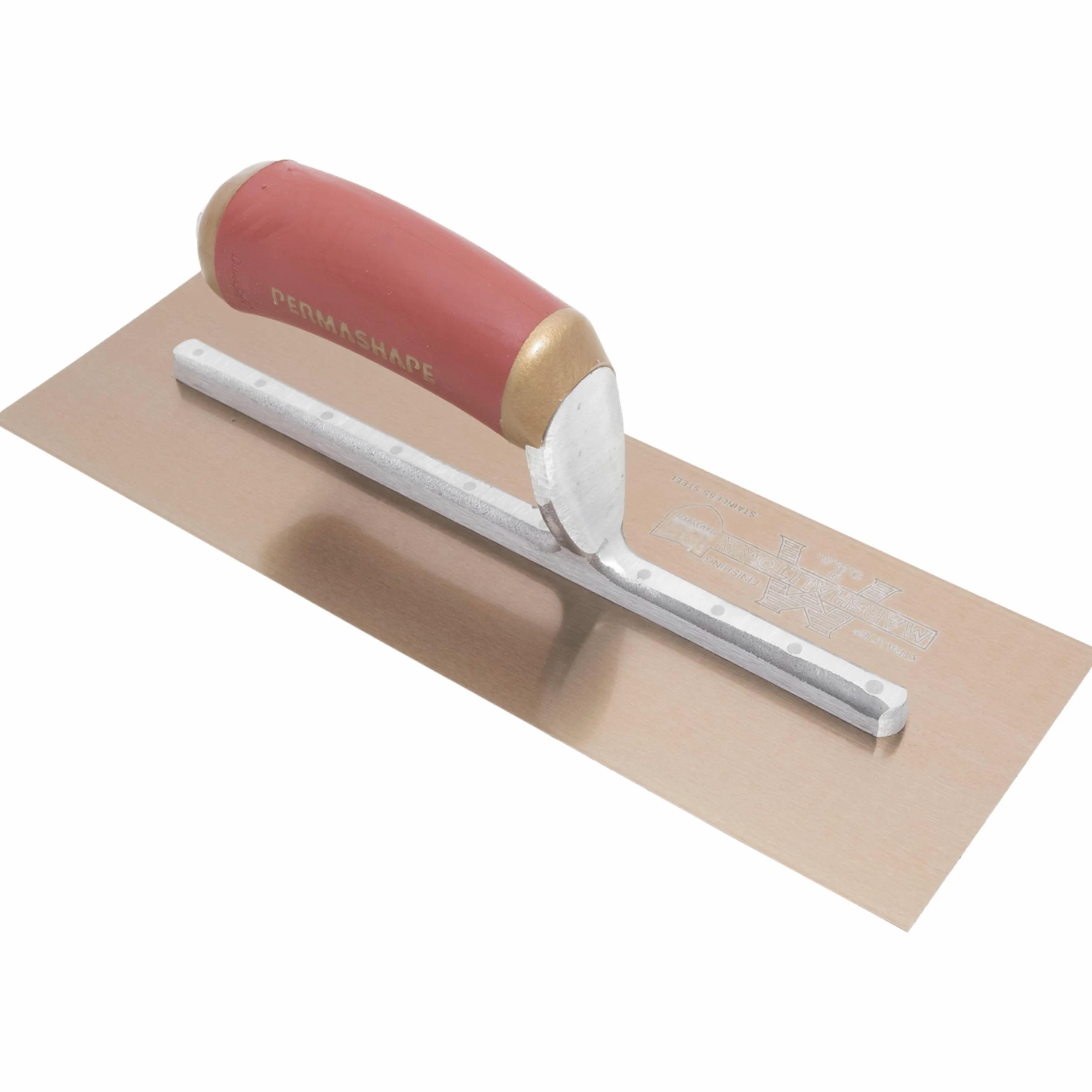 Marshalltown Louche plate PermaShape, manche Durasoft, acier doré, dimensions : 330x127 mm
