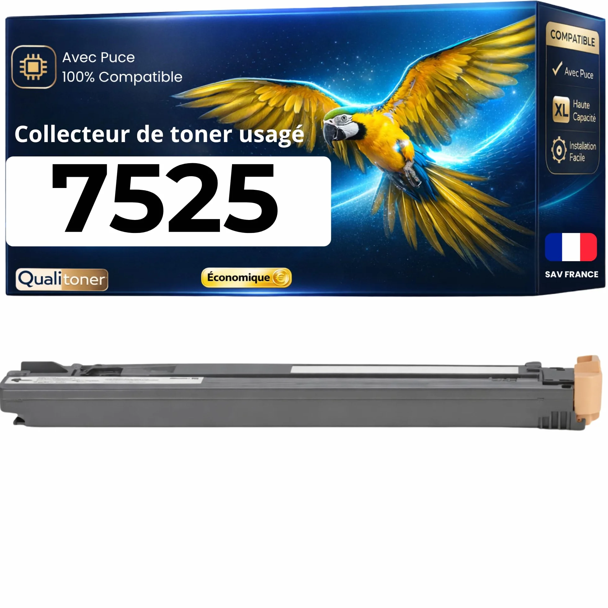 Réservoir de Toner usagé Compatible Xerox 008R13061 WorkCentre 7525 7535 7545 7830