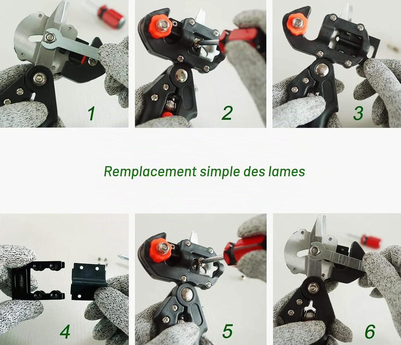 Greffage Outil Kit, Jardin Sécateur Ensemble Y Compris Lames De Rechange, Greffage Couteau, Greffage Bandes, Les Étiquettes des Plantes et Jardin Clips, Parfait pour Arbres Fruitiers Greffage