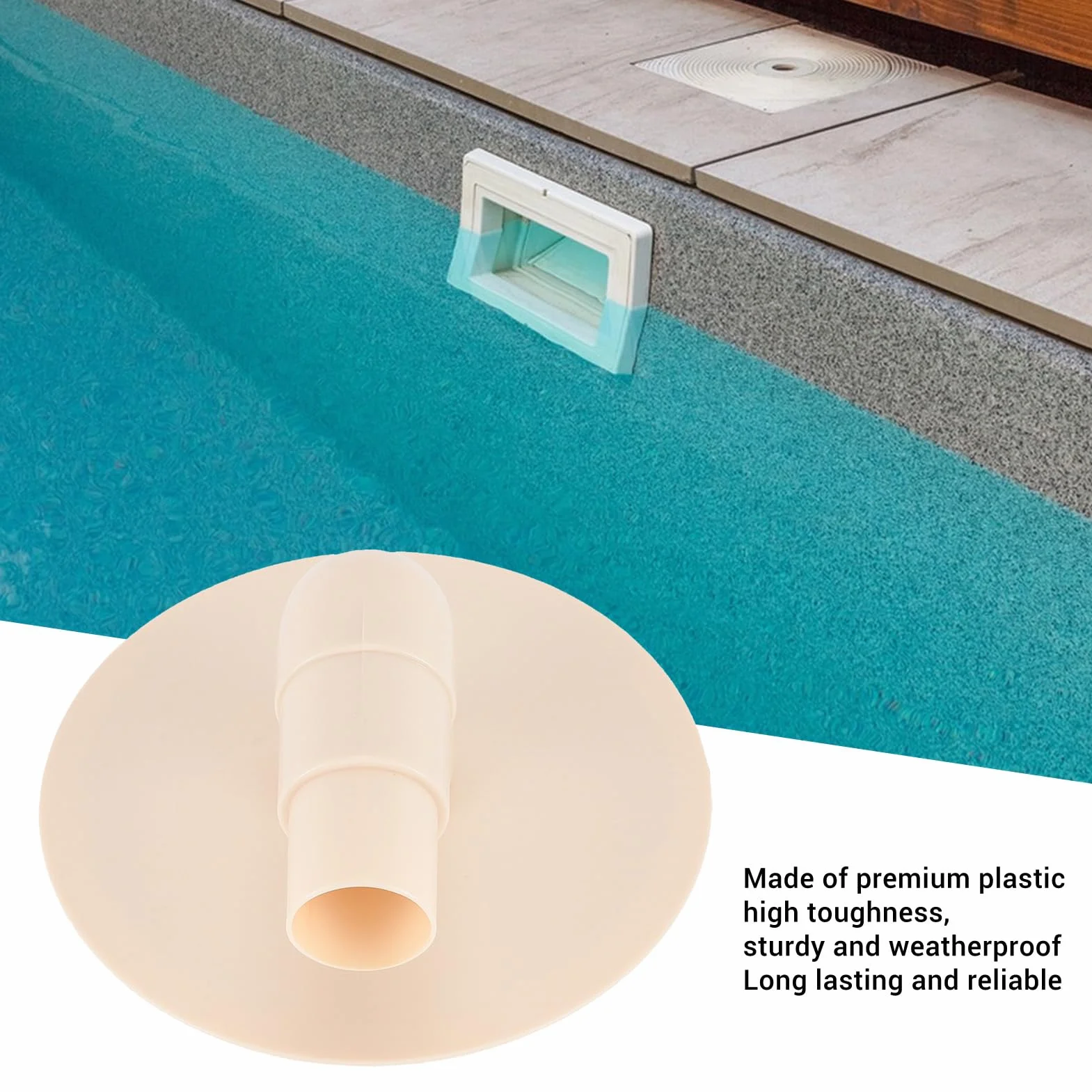 Zerodis Plaque d'Aspiration d'Écumoire de Piscine, Pièces de Rechange sous Vide, Plastique