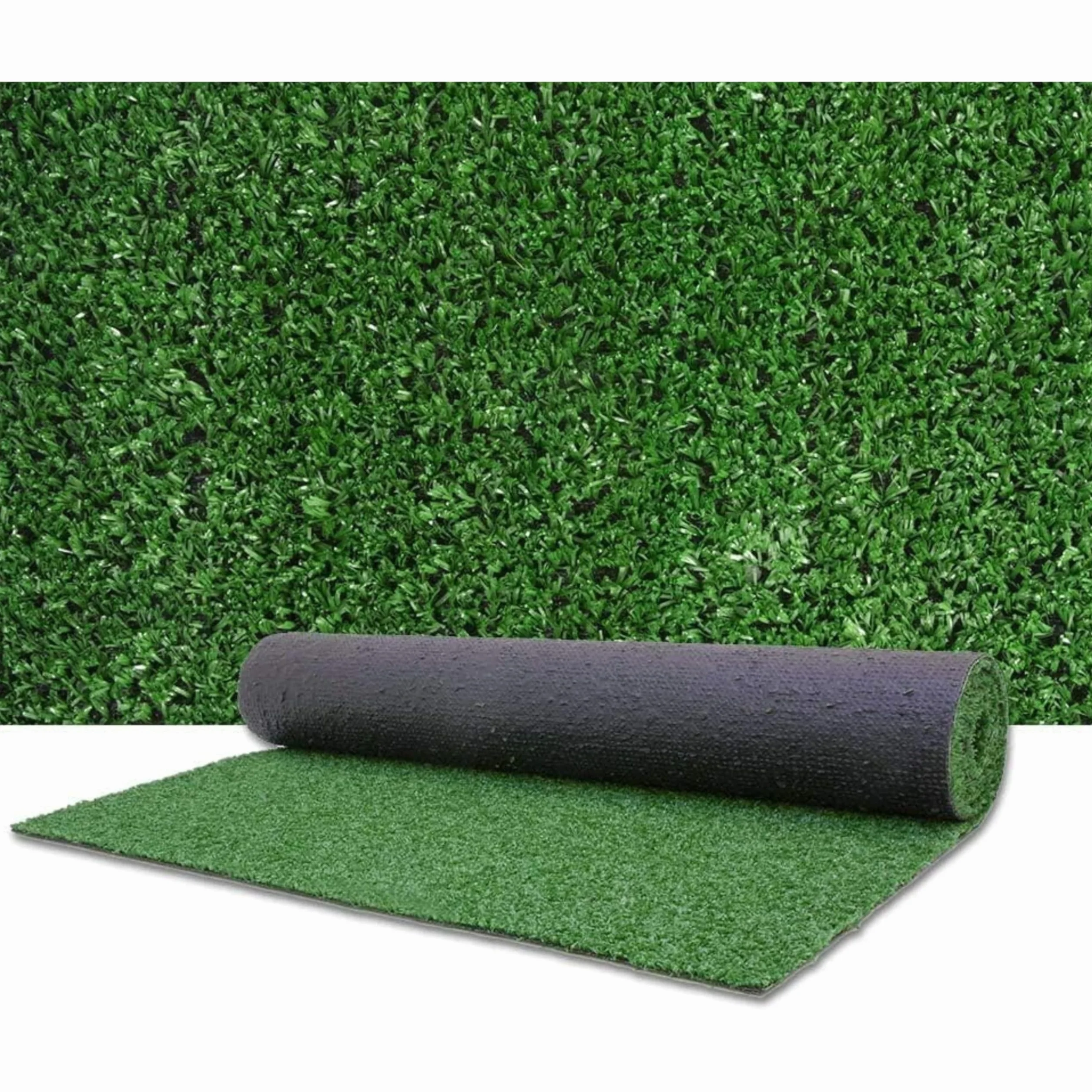 Baroni Home Gazon Synthétique Vert Naturel 10x1 mt 7mm PE Haute Densité