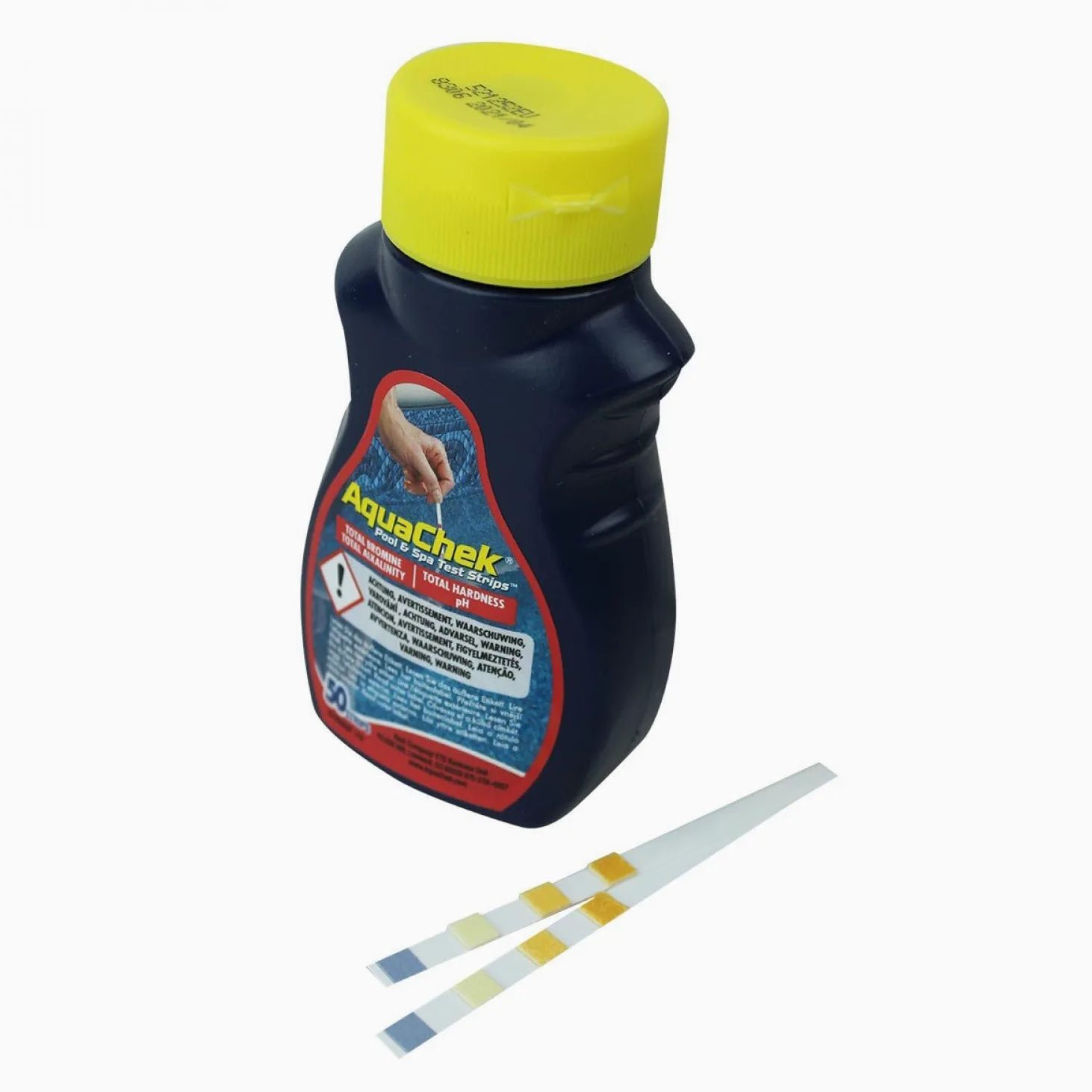 Aquachek - Lot de 2 x 50 bandelettes d'analyse pour Piscine ou Spa - Brome - Rouge
