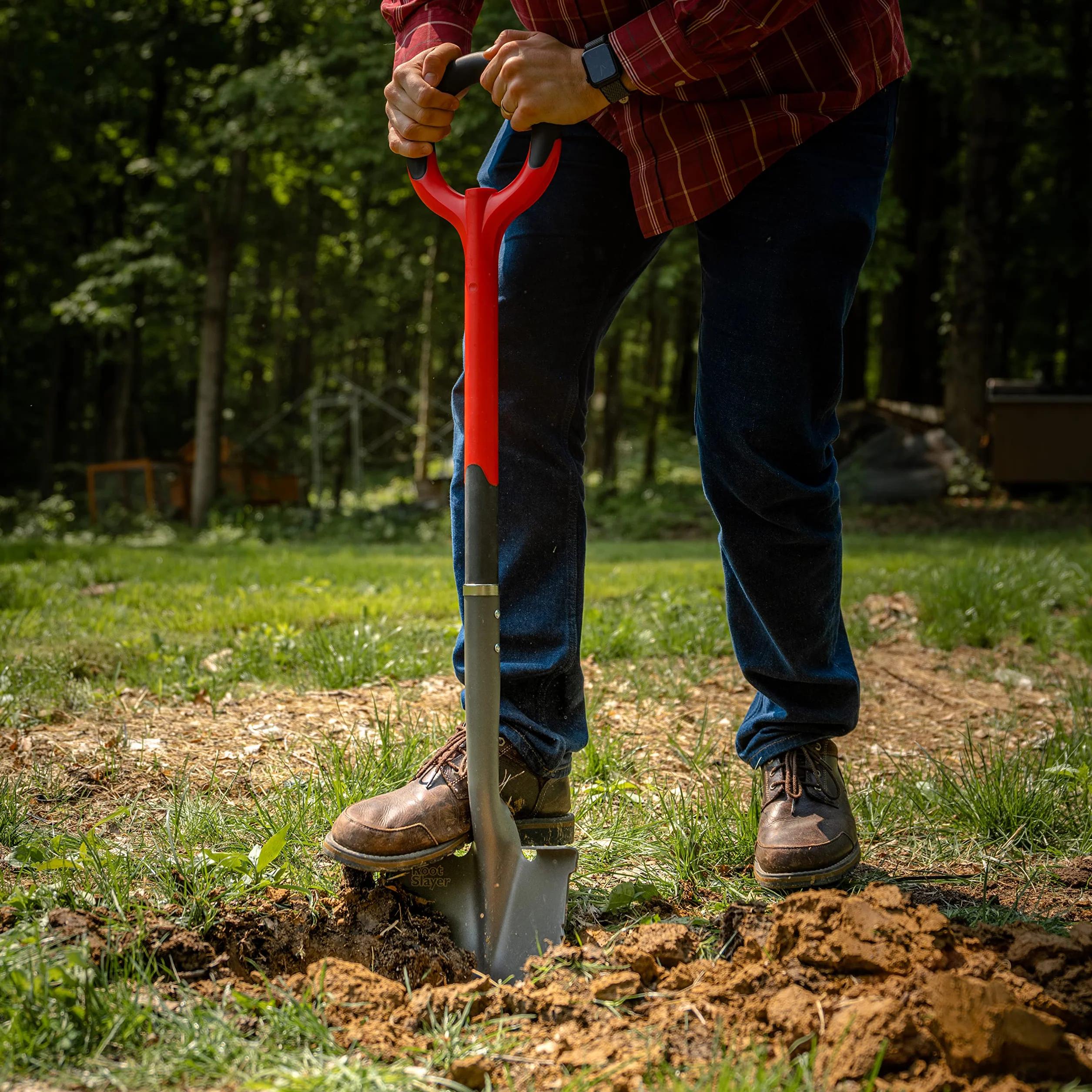 Radius Garden 22211 Root Slayer Pelle Ronde avec Coupe-Racines