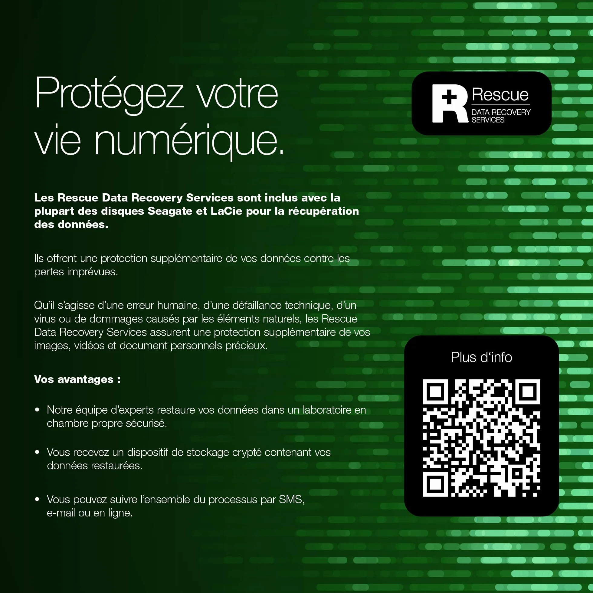 Seagate IronWolf Pro 8To Disque dur interne NAS HDD CMR 3.5 Pouces SATA 6Gb/s 7200 tr/min 256 Mo Cache ST8000NTZ01