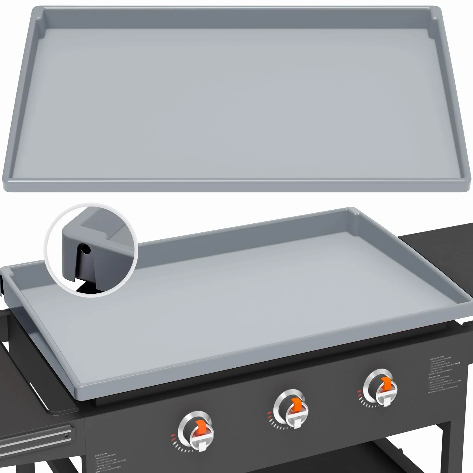 Tapis de cuisson en silicone pour Blackstone – 71,1 cm – Couverture complète robuste de qualité alimentaire pour toutes les saisons