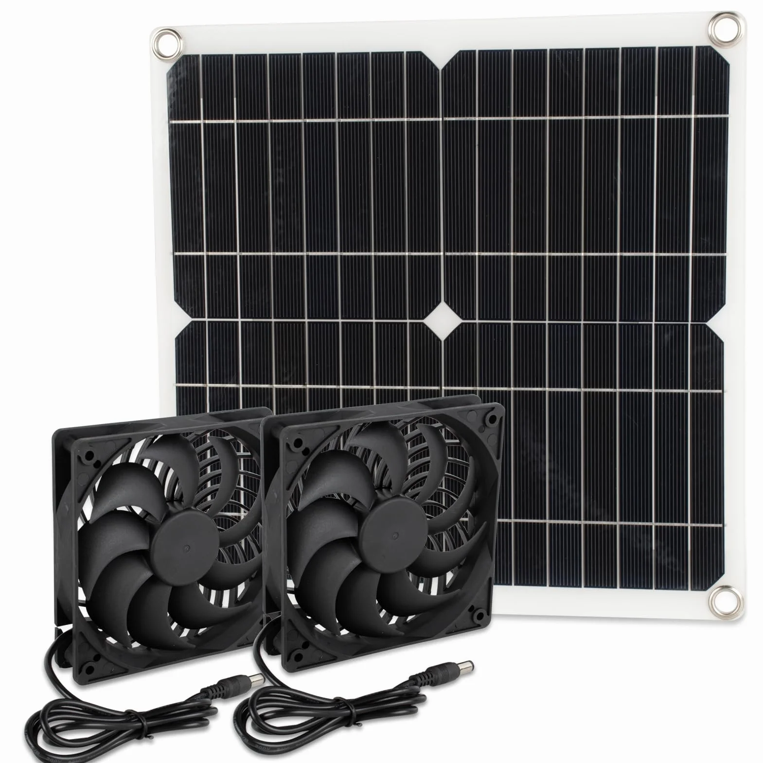 Ventilateur Solaire 12 W d'extraction pour Serre, Poulailler, Fenêtre