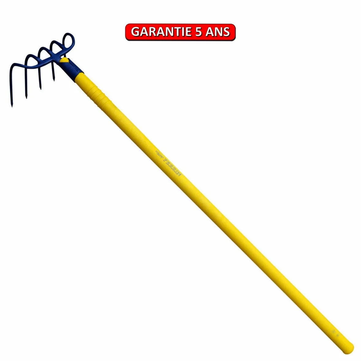 Croc à Fumier à Douille Emmanché Composite Tube 115, 5 Dents, 21cm Largeur